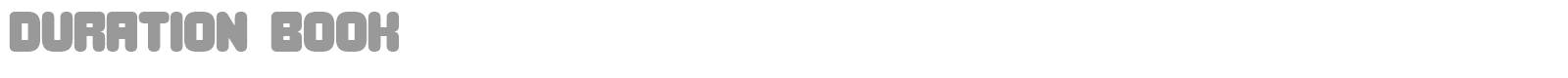 Duration Book font preview